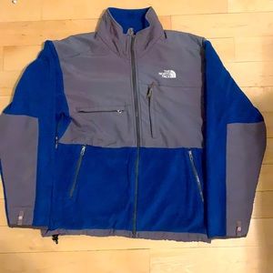 Men's denali fleece the north face blue & silver